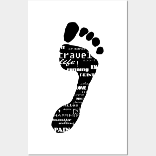 Footprint Posters and Art